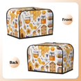thumbnail image 2 of KLL Honey Bee Set Print 2 Slice Toaster Dust Covers Kitchen Small Appliance Cover with 2 Pockets,Can hold Jam Spreader Knife & Toaster Tongs (11.4 x 7.9 x 7.5), 2 of 6