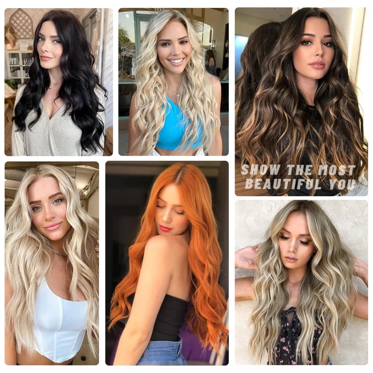 DOPI Hair Extensions 20 Inch Invisible Wire Medium Brown  display picture 3