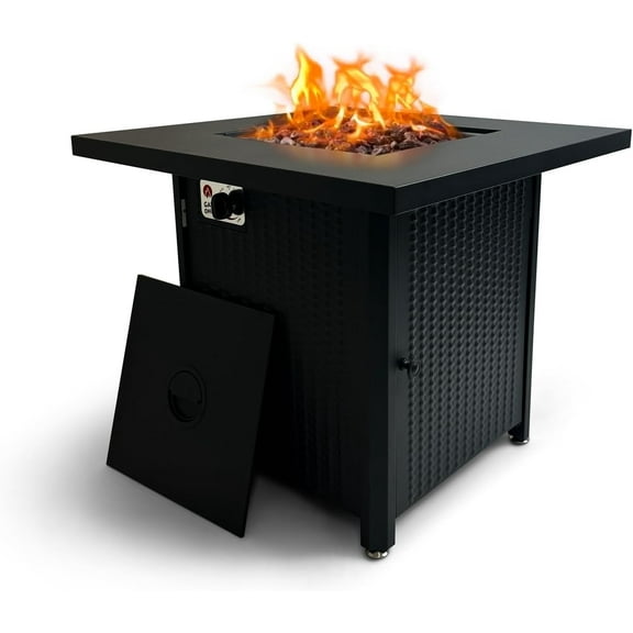 GasOne Propane Fire Pit – 28-inch Large Tabletop Fire Pit for Outdoor Use – 52,750 BTU Gas Fire Pit