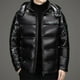 thumbnail image 5 of 5Chaqueta de plumas para hombre, chaqueta brillante para hombre, ropa de diseñador para hombre, chaquetas acolchadas ligeras, chaquetas con capucha, abrigo de invierno extraíble para hombre, 5 of 5