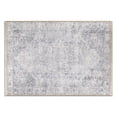 thumbnail image 2 of World Rug Gallery Transitional Distressed Vintage Machine Washable Door Mat- BLUE 2'x3', 2 of 8