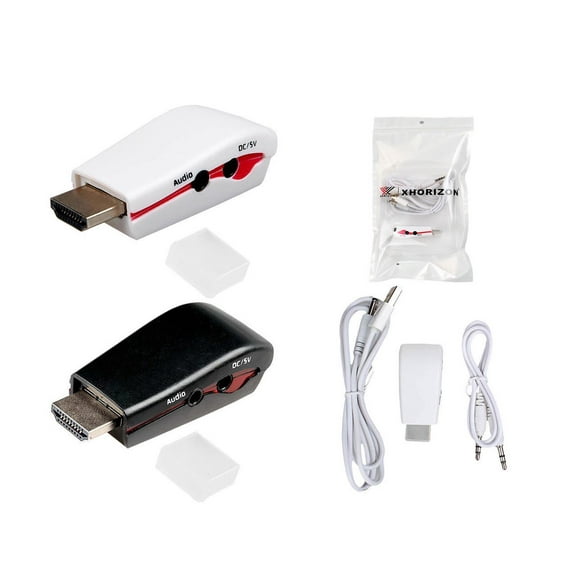Mini 1080P HDMI to VGA Video Converter Adapter With Audio Cable Active ZY