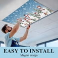thumbnail image 6 of Blue Christmas Fluorescent Light Covers, Snowman Xmas Tree Snowflake Winter Magnetic Light Covers for Ceiling Lights, Fluorescent Ceiling Shade Filters for Classroom Bedroom Office 4x2Ft x 1PCS, 6 of 8