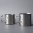 thumbnail image 1 of Taza portátil ultraligera para acampar, vajilla para exteriores, taza de té con mango plegable, 1 of 5