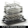 thumbnail image 5 of mDesign Metal Wire Pot/Pan Organizer Rack for Kitchen, 8 Slots - Chrome, 5 of 8