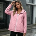 thumbnail image 5 of Unir Casual Snap Front Windbreaker Jacket for Women, Stand Collar, Durable Nylon Everyday Outerwear with Pockets, 1 Piece, S-XXL, Plus Size Friendly, 5 of 6