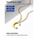 thumbnail image 4 of Collar de acero inoxidable PROSTEEL Colgante Inicial E oro, 4 of 7