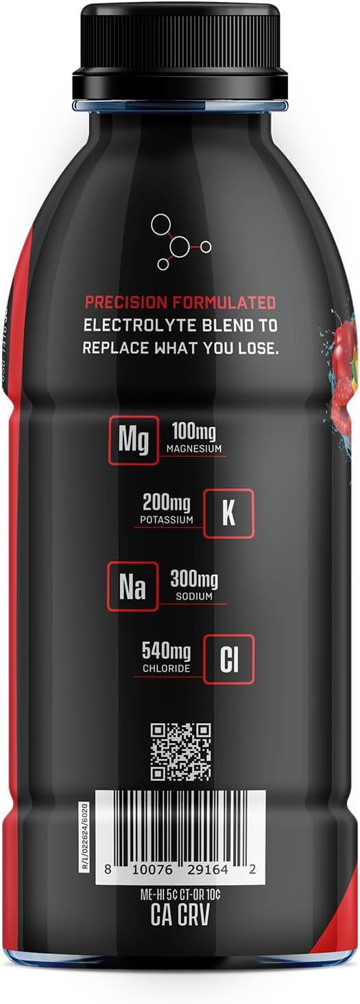 Jocko Fuel Hydrate Electrolyte Drinks - Sports Drink Hydration, Fruit Punch 16 Oz (12 Pack)