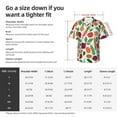 thumbnail image 5 of Pofeuu Vegetables Print Hawaiian Shirt for Men Sleeves Casual Button Down Summer Beach Dress Shirts T-Shirts,Medium, 5 of 7