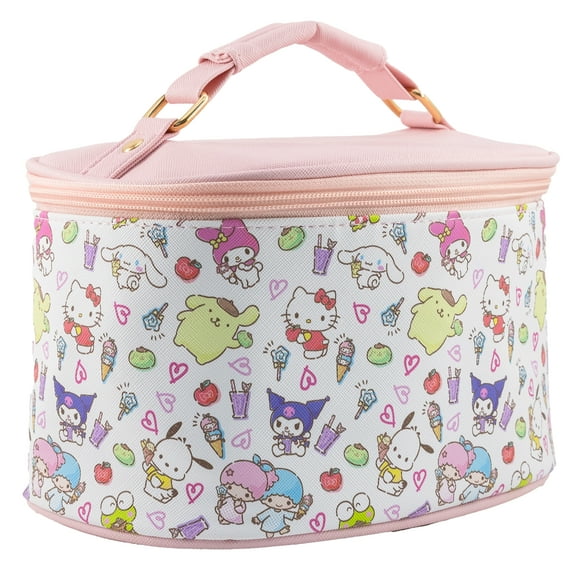 Sanrio Hello Kitty Makeup Bag  Makeup Organizer, Travel Toiletry Bag for Women & Girls | Cute Cosmetic Bag, Train Case for Kids, Travel Bag, Toiletry Bag for Women, Make up Storage | Ages 3+