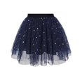 thumbnail image 1 of Jupe Fille Bleu Marine Perles Étoiles Tutu Scintillant Danse 6 Ans, 1 of 6