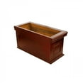 thumbnail image 3 of Renovators Supply High Tank Toilet Part: TANK ONLY. Dark Oak Raised Panel Tank, 3 of 7