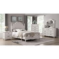 thumbnail image 3 of Furniture of America Gramm Solid Wood Nightstand with USB Port in Antique White, 3 of 6