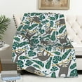 thumbnail image 5 of Sloth Blanket, Soft Sloth Throw Blanket for Adults Kids, Cozy Fleece Flannel Quilt for Boys Girls Lightweight Warm Travel Couch Bed Blankets, Green 40"X50", 5 of 6