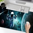 thumbnail image 3 of Dark Galaxy Stars Gaming Mouse Pad XL, Space Clouds Large Mousepad Office Decor Desk Mat, Non-Slip Rubber Base Keyboard Mouse Mat, 31.5 x 11.8 Inch, 3 of 6