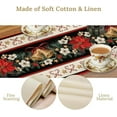 thumbnail image 4 of Christmas Table Runner Rural Farmhouse Winter Holiday Theme Art Printed Dinner Runner for Home Party Kitchen Dining Table Decor Fabric 1 Panel W13xL108in, 4 of 6
