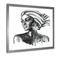 thumbnail image 2 of Designart 'Portrait of Afro American Woman XII' Modern Framed Art Print, 2 of 4