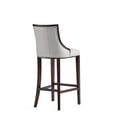 thumbnail image 4 of Manhattan Comfort Fifth 31.5" Faux Leather Barstool in Gray (Set of 3), 4 of 7