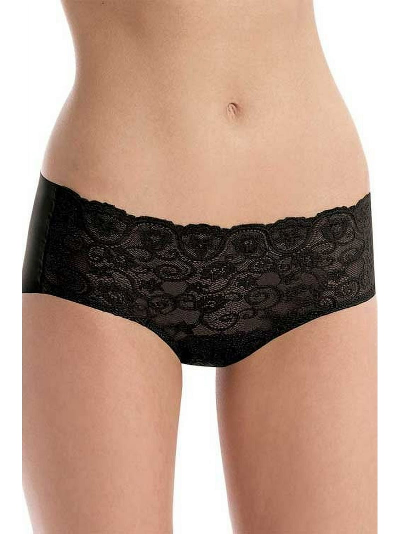 Commando Women's Cotton Thong - M/L Size In Black, Seamless No-Show Underwear