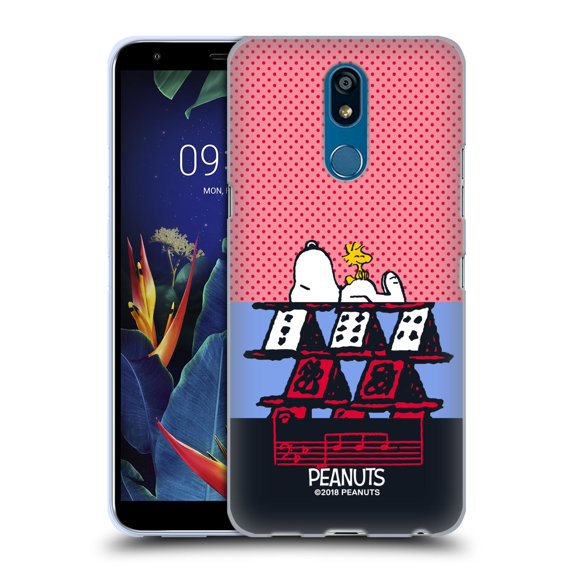 Head Case Designs Officially Licensed Peanuts Halfs And Laughs Snoopy & Woodstock 3 Soft Gel Case Compatible with LG K40 / K12 Plus