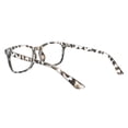 thumbnail image 3 of Womens Clear Lens Fashion Glasses Rectangular Keyhole Frame UV 400 Tortoise, 3 of 4