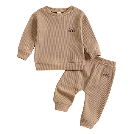 

Toimothcn Back To School Sets For Toddler Boys Long Sleeve Simple Solid Color Sweatshirt Pants Warm Loose Fit 2Pcs Outfits Set Childrens Dailywear