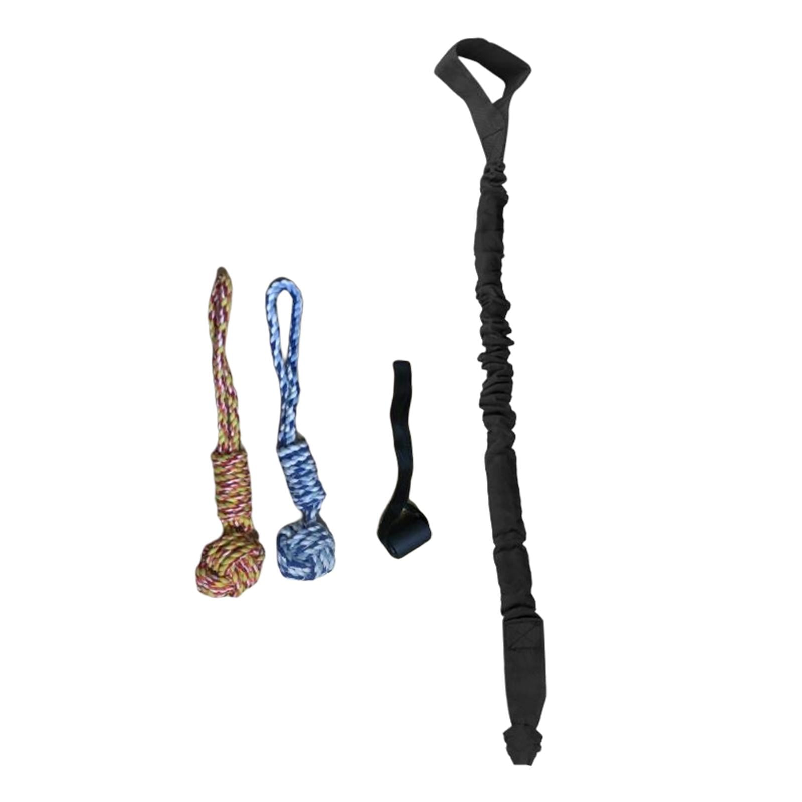 Dog Outdoor Hanging Toy Teething Chew Toy Door Hanging Tug Toy Tug of War Toy for Small Large Dogs Indoor Exercise Black