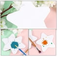 thumbnail image 3 of HOOWIFFY 4Pcs Small White Cotton Painting Canvas Boards Panel for Drawing with Star Pattern Rounded Edges, 3 of 8
