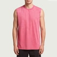 thumbnail image 5 of Antinious Men Solid Washed Round Neck Short Sleeve Vintage Trendy Casual Tank Top, 5 of 5