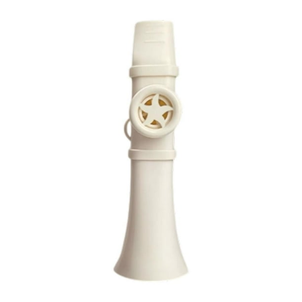 Flauta Kazoo Mini Kazoo Fácil de Tocar Instrumento Musical Recuerdos de Fiesta Profesional Blanco