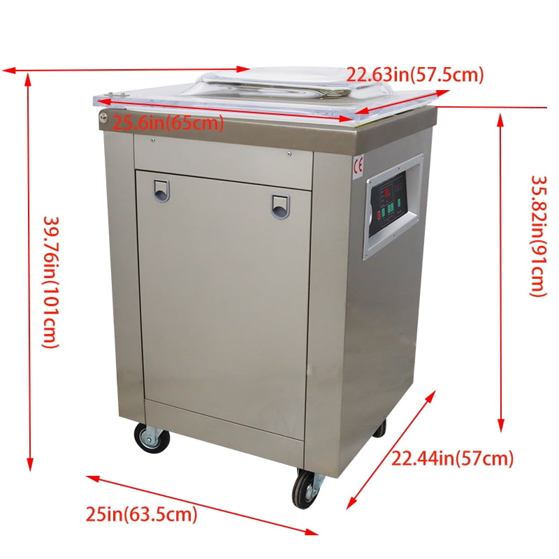 20 Inch Single Chamber Vacuum Packaging Sealing Machine Commercial Food Vacuum Sealer 110V for Food Fruits Vegetable