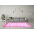 thumbnail image 3 of Ahgly Company Indoor Square Oriental Pink Modern Area Rugs, 3' Square, 3 of 4