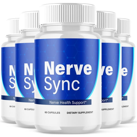 Nerve Sync Advanced Nerve Health Support Pills Natural Vitamin Supplement NerveSync 300 Capsules
