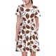 thumbnail image 1 of Disketp Football para Vestido de Manga Corta para Mujeres, Vestidos de Verano para Mujeres, Casual y Holgado para la Playa, 1 of 6