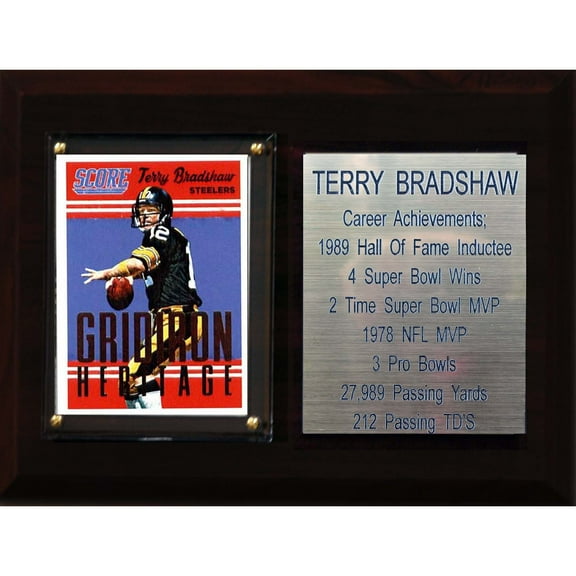 Terry Bradshaw Pittsburgh Steelers 6'' x 8'' Career Achievements Plaque