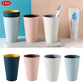 thumbnail image 2 of Vasos de viaje duraderos, aptos para cepillos de dientes, reutilizables y sin BPA para acampar Juego de 4 vasos de enjuague bucal de plástico irrompibles, 2 of 8