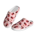 thumbnail image 2 of Easygdp Cute Ladybugs 1 Slippers for Women Mens Winter Warm Home Slippers Plush Slip on House Slippers for Indoor Outdoor Shoes-35/36, 2 of 7