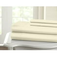 thumbnail image 1 of 1200 Thread Count 100% Cotton Solid Sheet Set (King, Ivory), 1 of 2