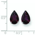 thumbnail image 2 of Primal Gold 14 Karat White Gold 12x8mm Pear Rhodolite Garnet Earrings, 2 of 5