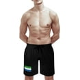 thumbnail image 5 of Men's Sierra Leone Flag Novelty Swimtrunks Beach Shorts Pants with Pockets XL S-3XL, 5 of 7