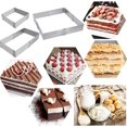 thumbnail image 1 of Molde de pastel de acero inoxidable ajustable de 15 a 28 cm Molde de pastel de mousse cuadrado expandible (a-1b) XianweiShao 1327534408058, 1 of 1