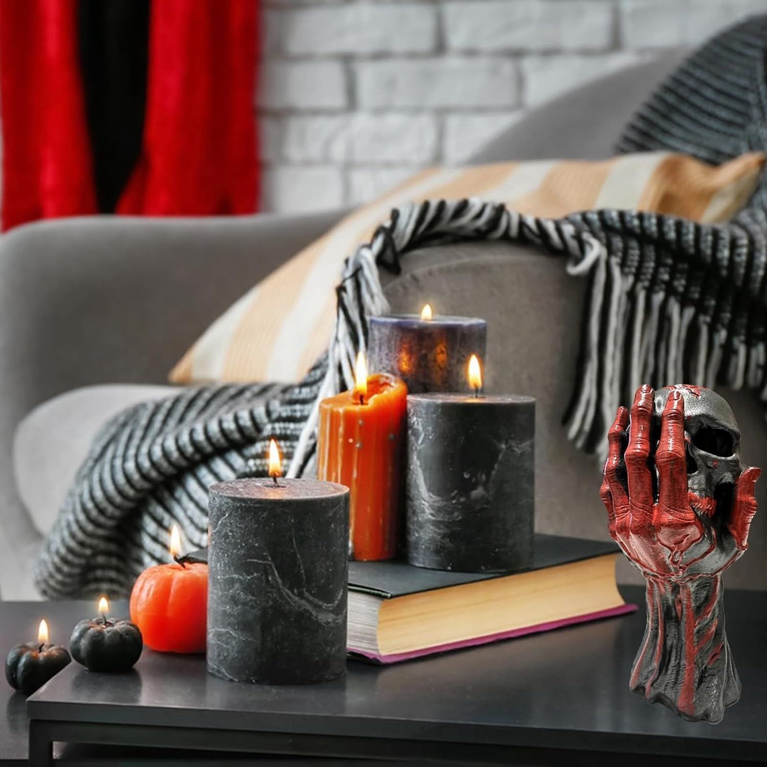 3D Skull Silicone Mold for Resin Candle Soap and Whiskey Ice Making