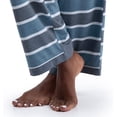 thumbnail image 6 of Fruit of the Loom Women's Long Sleeve Tee and Pant 2 Piece Sleep Set, Blue Stripe, 3X, 6 of 7