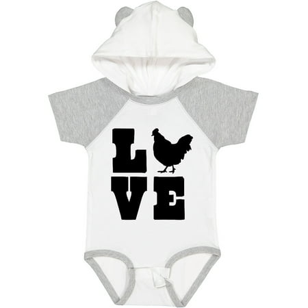 

Inktastic Love Chickens Gift Baby Boy or Baby Girl Bodysuit