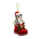 thumbnail image 3 of Adorno navideño de cachorro, colgante de animal, decoración para el hogar, regalo encantador, decoración navideña para sala de estar, festival Estilo D, 3 of 8