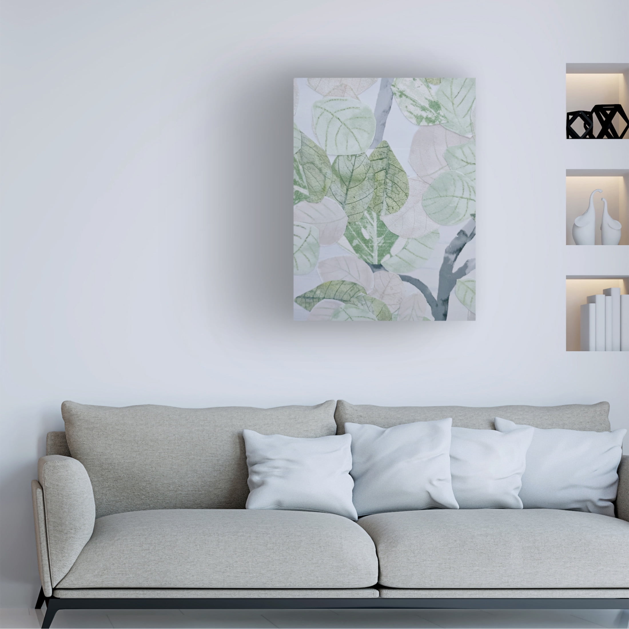 Trademark Fine Art Coco Good Aspen Spring Leaves II Canvas Wall Art