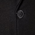thumbnail image 3 of Big and Tall Trench Coat Men Wool Long Peacoat Business Casual Dress Coat Button Down Thicken Warm Cozy Outerwear with Pockets, 3 of 8