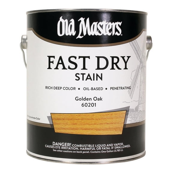 2-Pack of 1 gal Old Masters 60201 Golden Oak Fast Dry Stain Interior Oil-Based Wood Stain