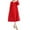 Red, variant on Sexlip Womens Midi Dress Long Sleeve Lace Design Soft Fabric Flared Silhouette for Formal Occasions White XXXL