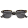 thumbnail image 2 of zeroUV - Polarized Lens Classic Half Frame Horn Rimmed Sunglasses 50mm - 50mm, 2 of 5